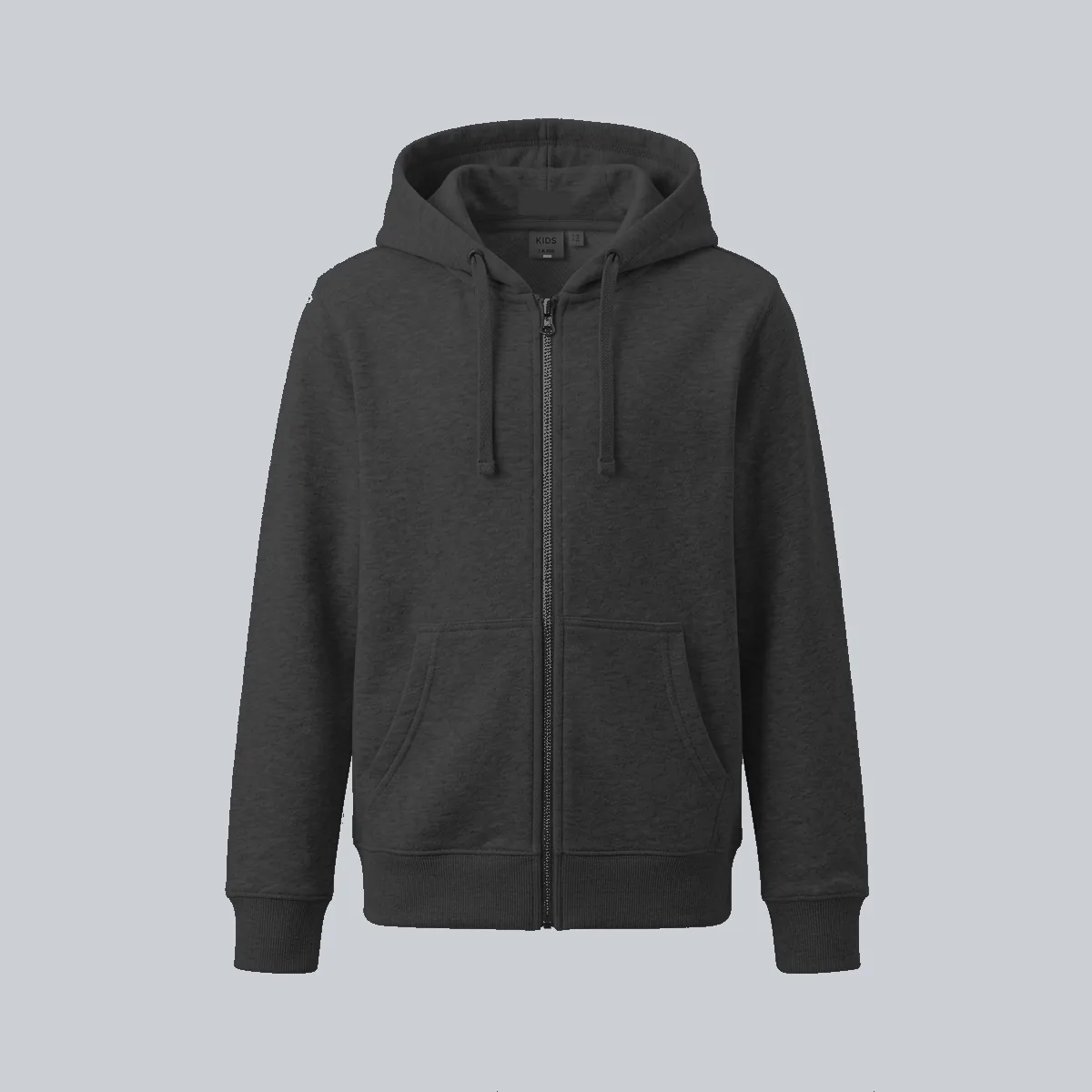 Boxy Oversized Streetwear Hoodie in Jet Black Product Photo