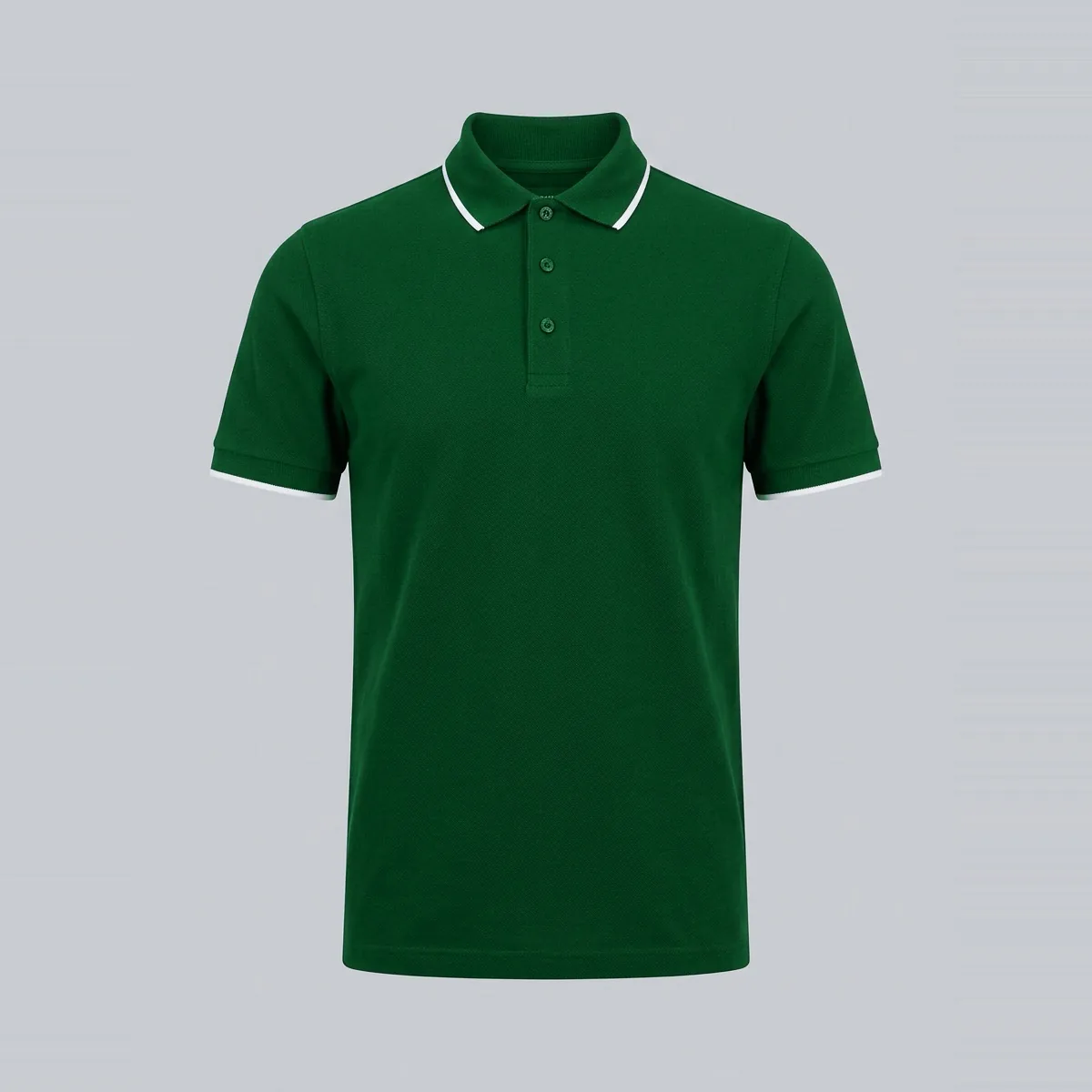 Forest Green Heritage Combed Cotton Pique Polo Shirt