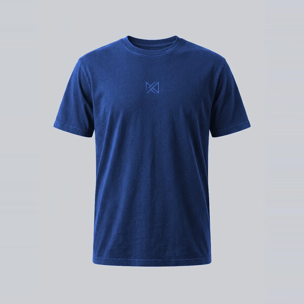 Deep Navy Ring-Spun Combed Cotton Crewneck T-Shirt Product Photo