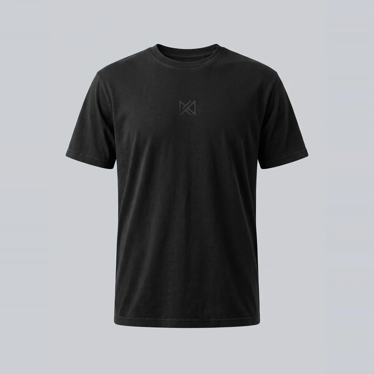 Heavyweight Streetwear Oversized Boxy T-Shirt in Jet Black Product Photo