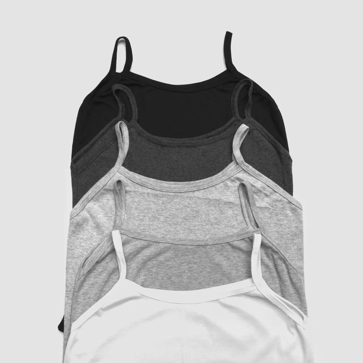 Women's Ribbed Scoop-Neck Knit Tank Top in Cream Off-White